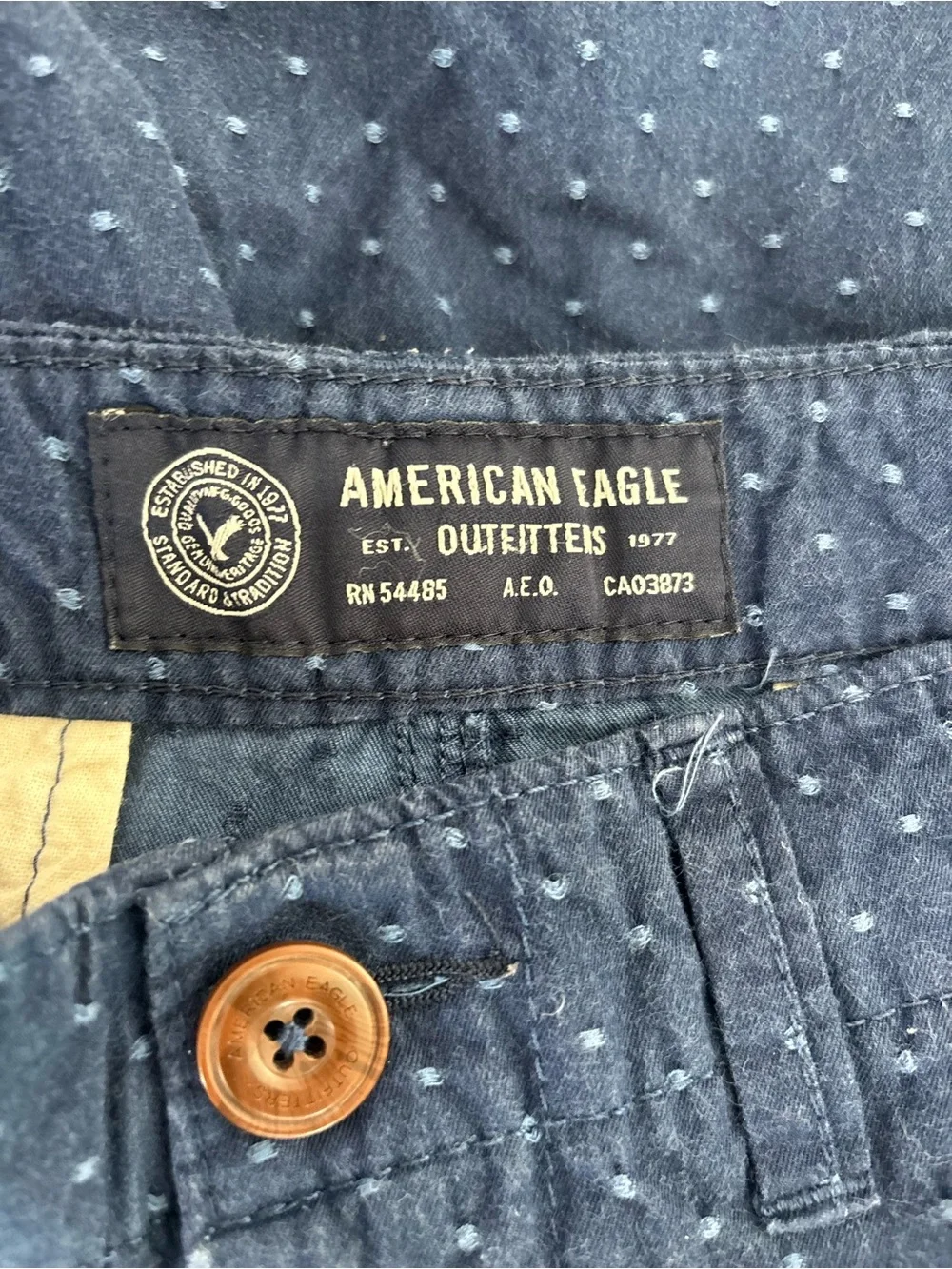 American Eagle Outfitters Men Size 32 Navy Blue Shorts Casual Summer Vacation